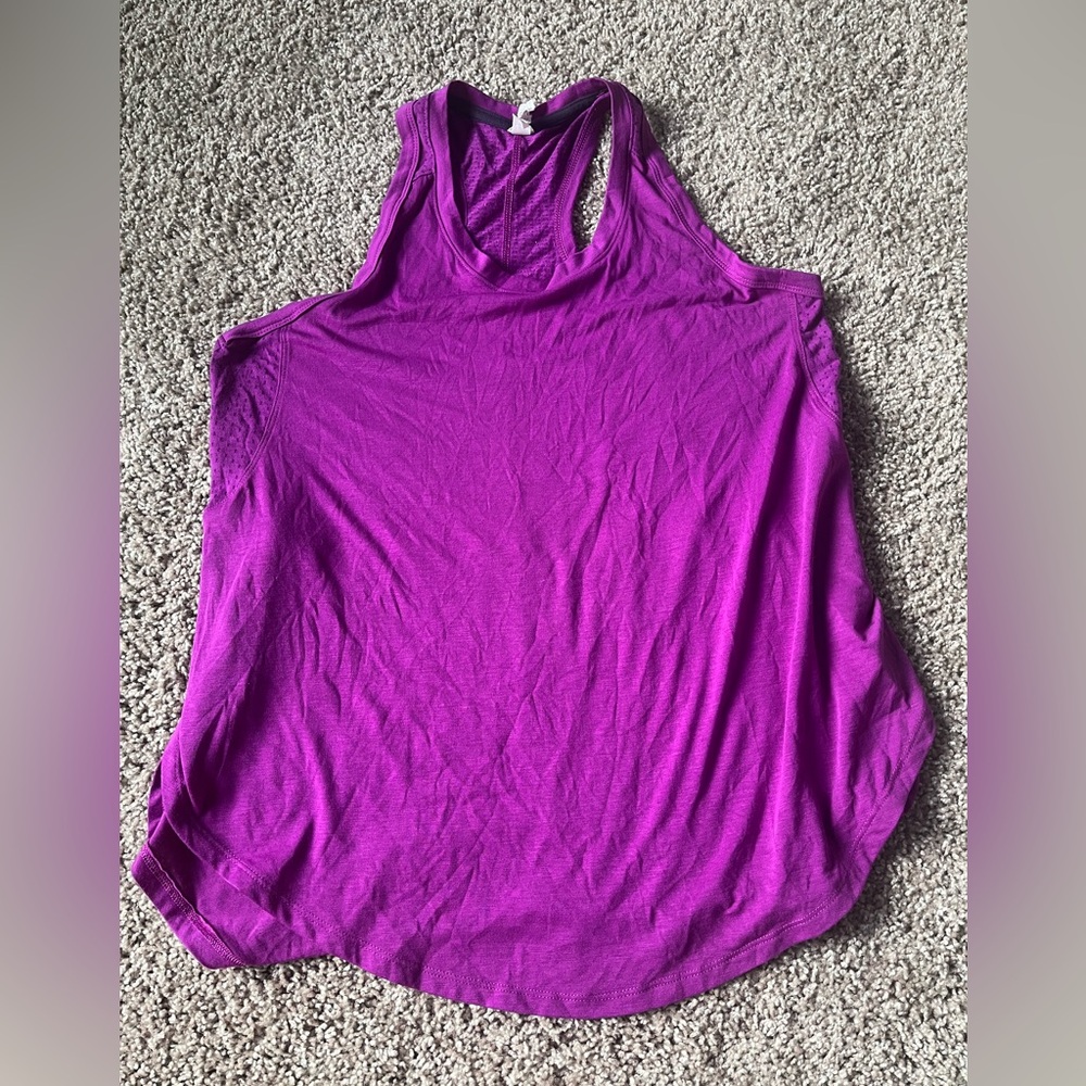 Champion women’s L purple workout tank top